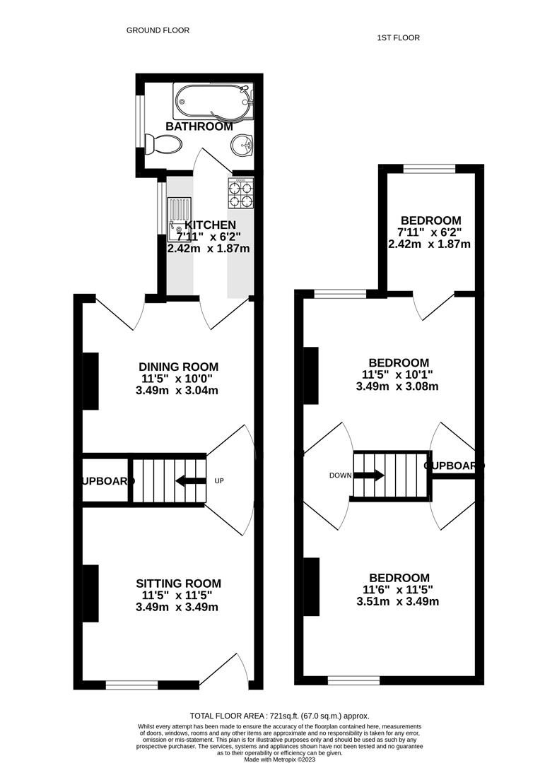 Floorplans For Maud Street, Norwich