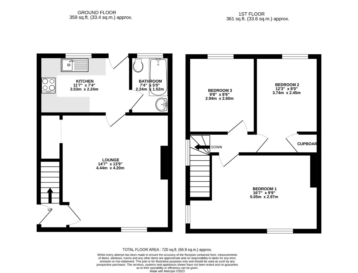 Floorplans For Jex Road, Norwich