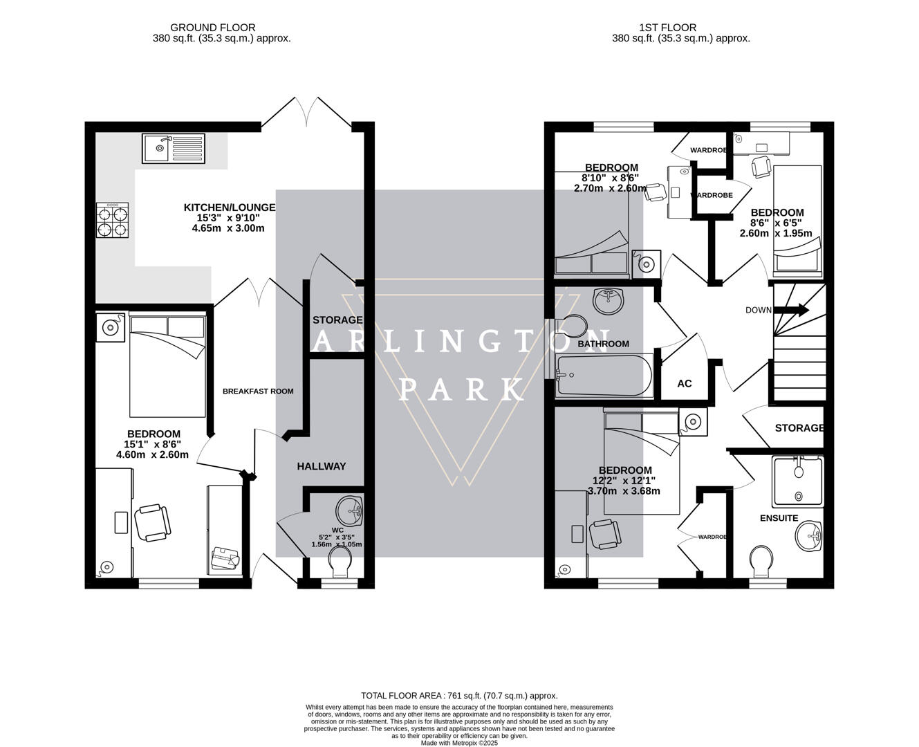 Floorplans For Ivy Road, Norwich