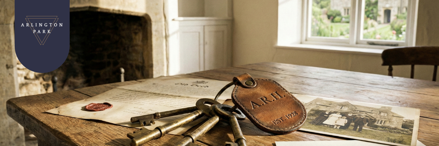 House keys on a table representing an inherited property