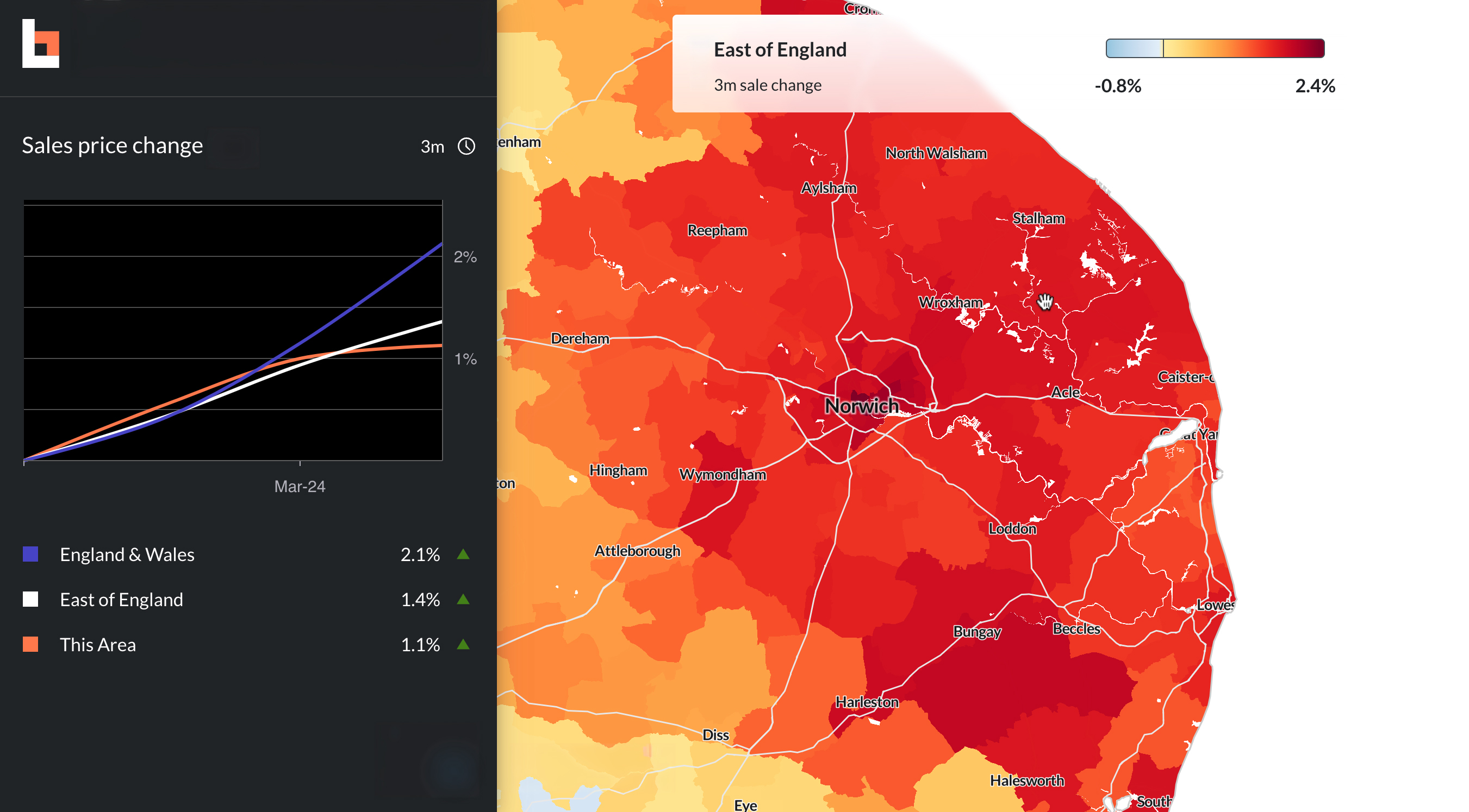 Norfolk South Norfolk Norwich Map