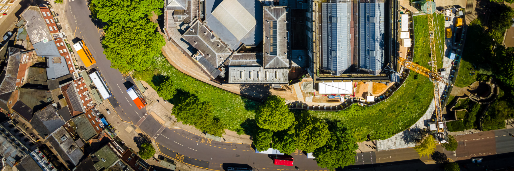 Aerial shot buildings